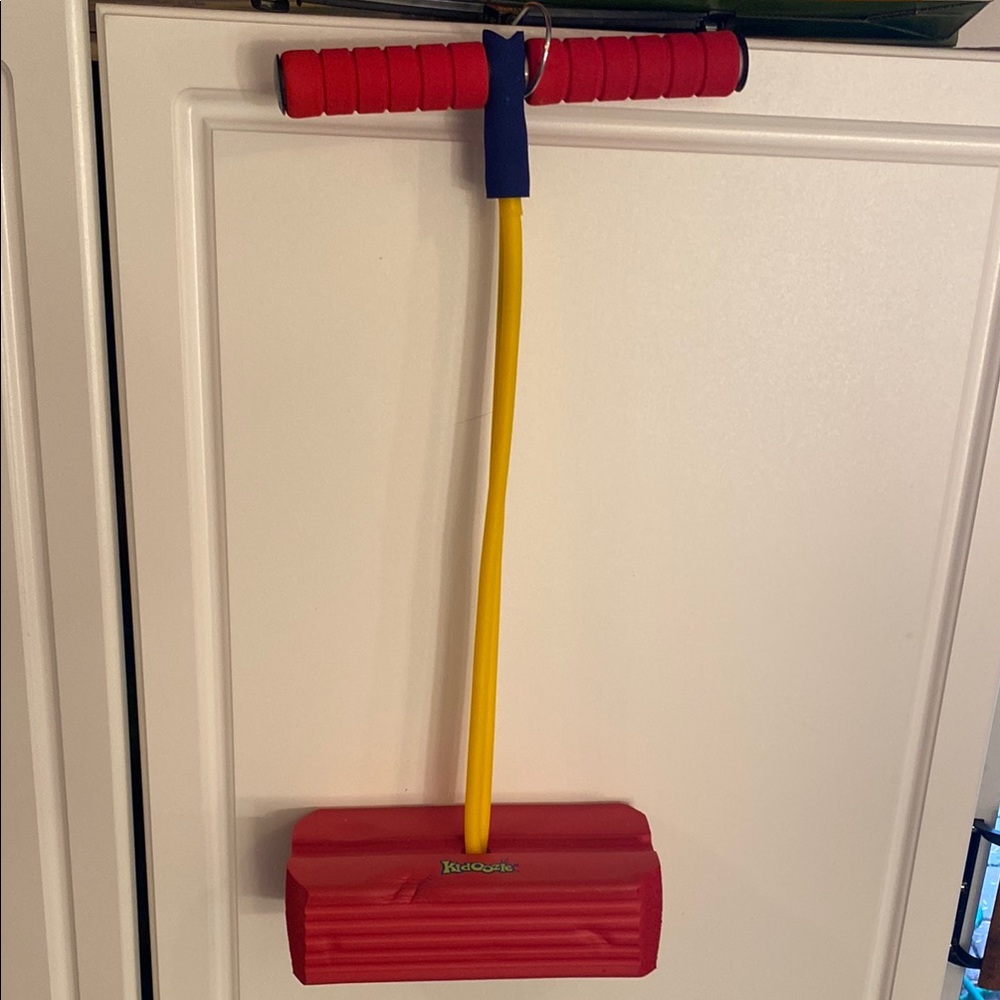 Vibrant Red and Yellow Bouncing Toy